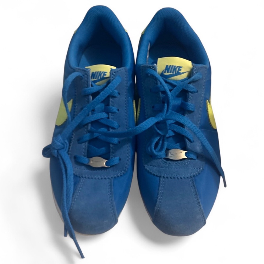 Nike Kids Cortez BG Blue Lemon Twist size 4.5 brand new